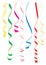 Color curling ribbons set