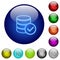 Color database ok glass buttons