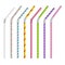 Color drinking straws vector set