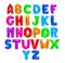 Color English alphabet