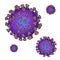 Color engrave isolated covid-19 coronavirus illustration art