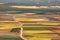 Color fields in Castile-La Mancha in Spain