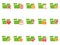 Color file folder icons set