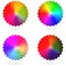 Color flower wheel, set