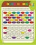 Color game Sudoku game with pictures for children, easy level, education game for kids, preschool worksheet activity, task for the