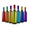 Color Glass Wine Bottles