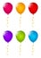 Color glossy balloons