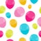 Color Glossy Balloons Seamles Pattern Background