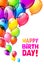 Color Glossy Happy Birthday Balloons