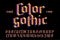 Color gothic alphabet