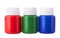 Color gouache jars and color acrylic paints