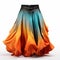 Color Gradient Dance Show Skirt Leggings - Professional Studio Photography