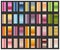 Color gradient. A set of color gradient samples