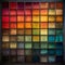 Color Grid Pattern In The Style Of Nathan Wirth: A High-quality Photo Of Weathered Materials On A Lightbox