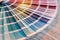 Color guide spectrum palette samples, catalog for tinting