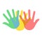 Color hands symbol