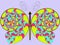 Color hypnotic butterfly