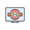 Color illustration icon for Backlinks, hyperlink and share