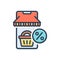 Color illustration icon for Bargain, negotiation and pact
