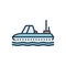 Color illustration icon for Boat, ship and lifeboat