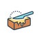 Color illustration icon for Butter, spread and culinary