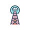 Color illustration icon for Career Growth, achievement and opportunities