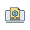 Color illustration icon for Compiler, browser and app