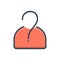 Color illustration icon for Curious, anxious and eager