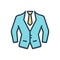 Color illustration icon for Dress Formal, cloth and fashionable