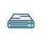 Color illustration icon for Drive, disk and floppy