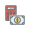 Color illustration icon for Estimate, calculation and guess