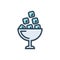 Color illustration icon for Ice, frozen and water