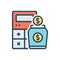 Color illustration icon for Income, earning and wages