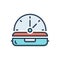 Color illustration icon for Lunch, luncheon and time