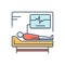 Color illustration icon for Medical supervision, care and treatment