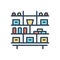 Color illustration icon for Organized, cabinet and management