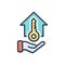 Color illustration icon for Ownership, proprietorship and holding