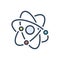 Color illustration icon for Phys, physics and neutron