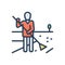 Color illustration icon for Responsibility, authority and sweeper