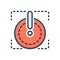 Color illustration icon for Shut, closed and logout