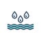 Color illustration icon for  Smooth, sleek and water