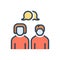 Color illustration icon for Talk, conversation and chitchat