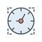 Color illustration icon for Time, period and duration