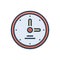 Color illustration icon for Timing, hour period and moment