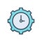 Color illustration icon for Utilization, use and activity