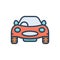 Color illustration icon for Vehicle, conveyance and transportation