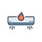 Color illustration icon for Warm, snug and heat