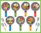 Color image of frying pans and products. Food ingredients on white background. Food and meals. Dishes and crockery. Vector