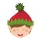 Color image of gnome boy head