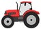 Color image of a tractor on a white background.